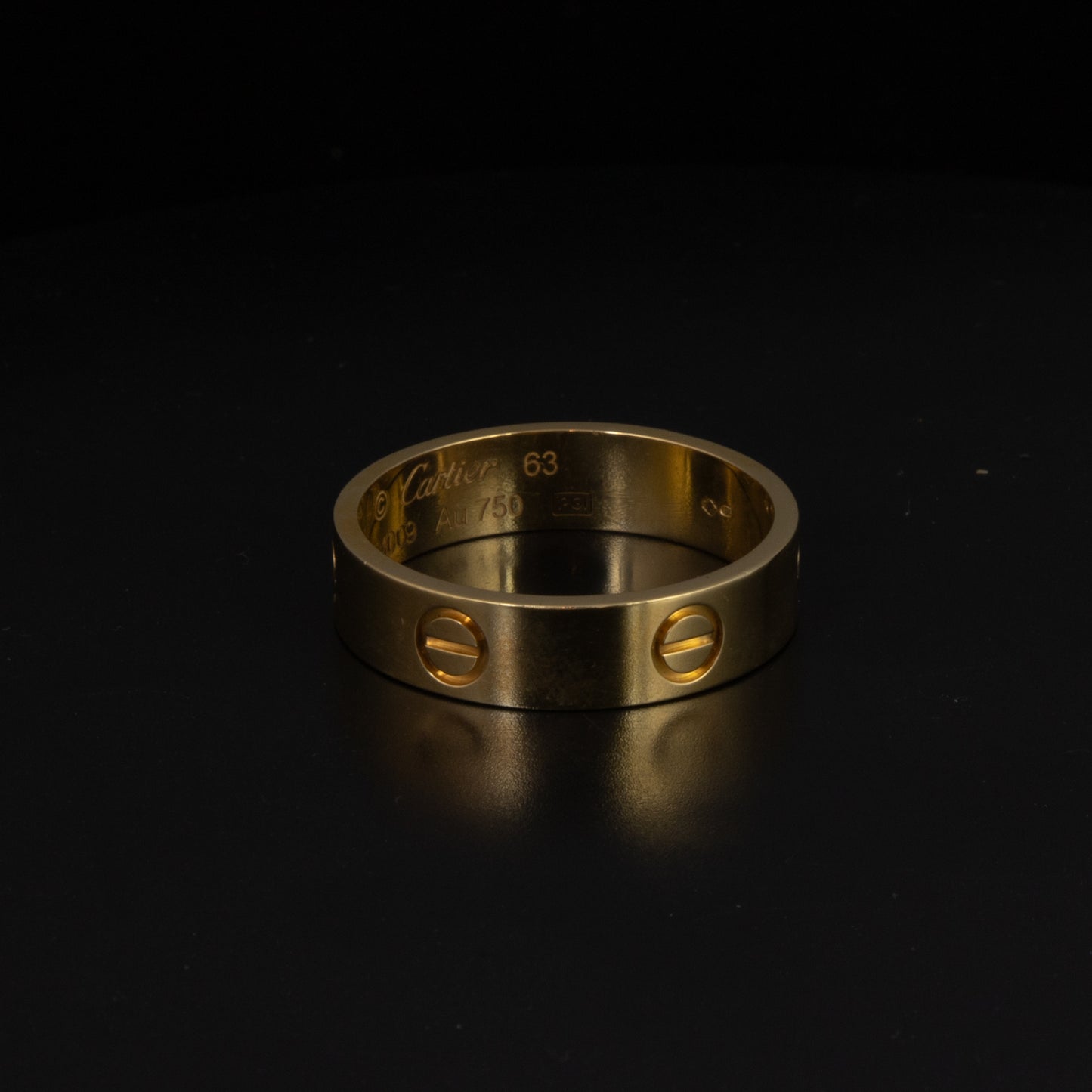 Anillo Cartier LOVE "EA" en Oro Amarillo 18K