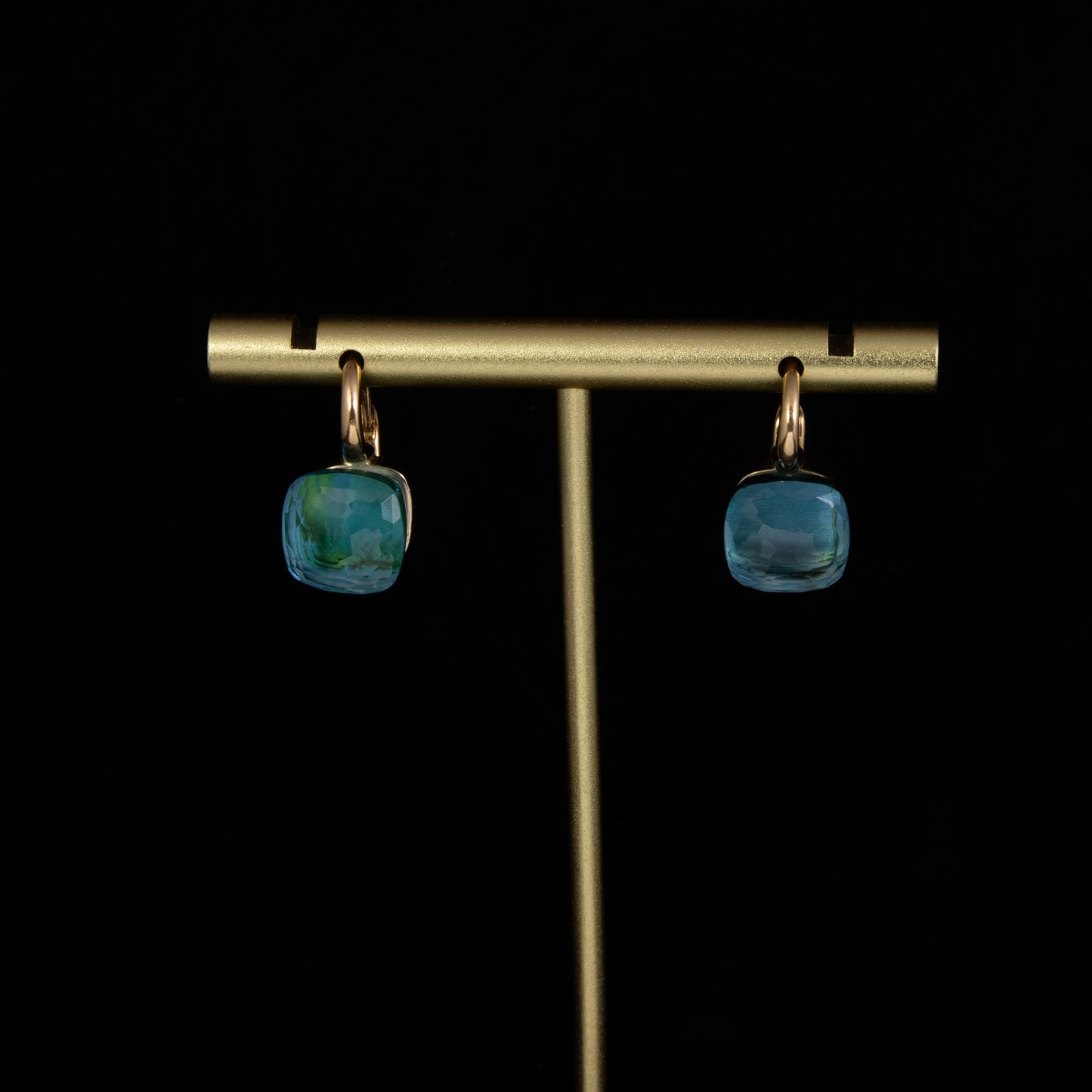 Pendientes Pomellato oro amarillo y topacio.