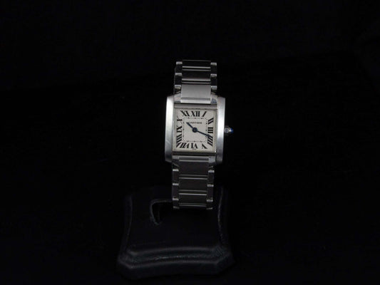 Cartier Tank Francaise, cuarzo en acero.