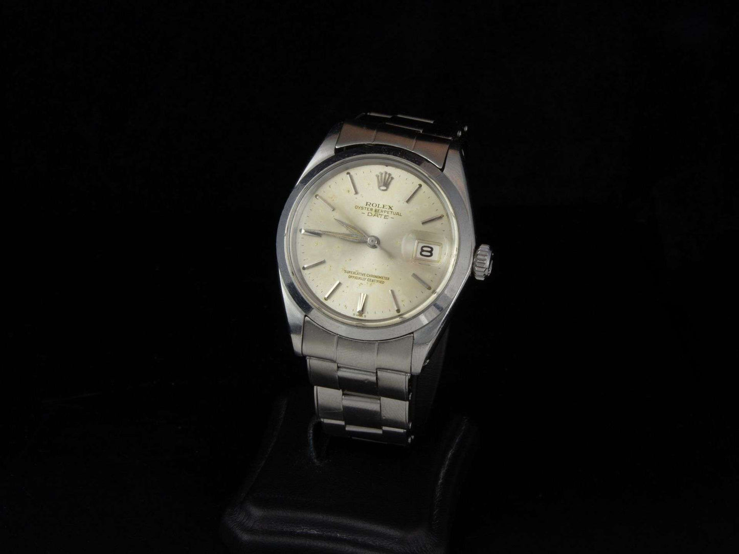 Rolex Oyster Perpetual Date, automático, en acero, 35 mm. Año 1978.