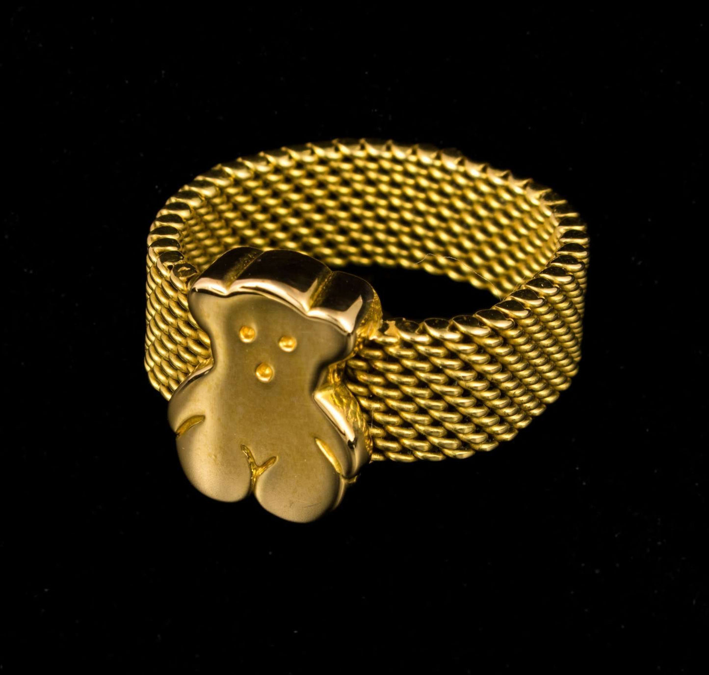 Anillo de oro con oso Tous