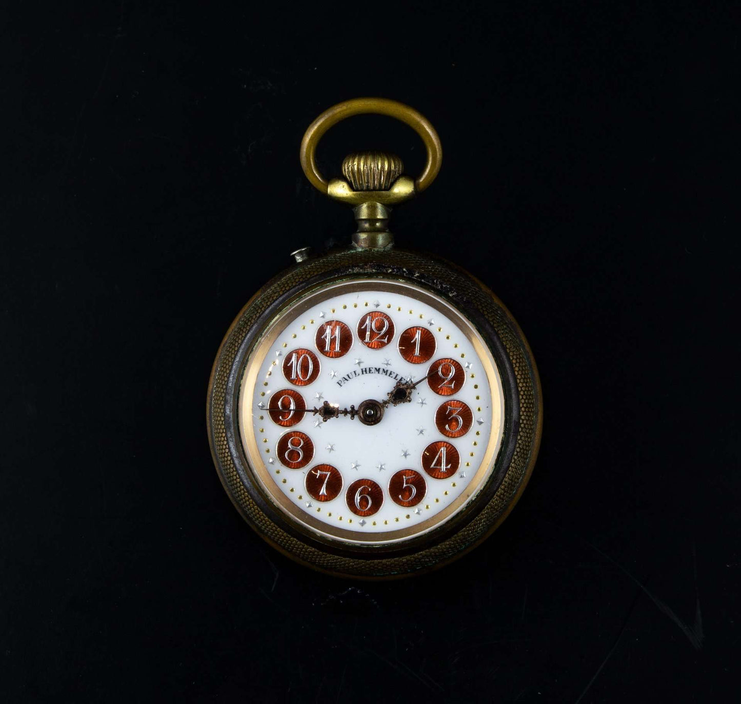 Reloj bolsillo Paul Hemmeler en cobre de cuerda.