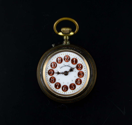 Reloj bolsillo Paul Hemmeler en cobre de cuerda.