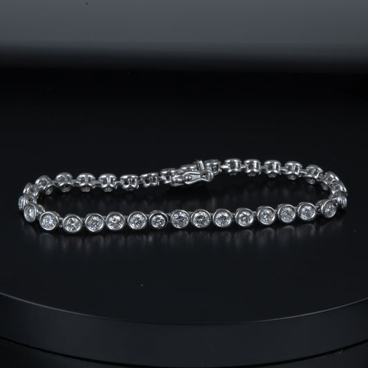 Riviere oro blanco y diamantes