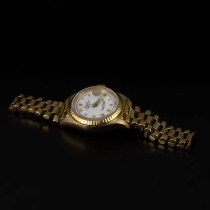 Rolex Oyster Perpetual Datejust automático 18K Gold Lady