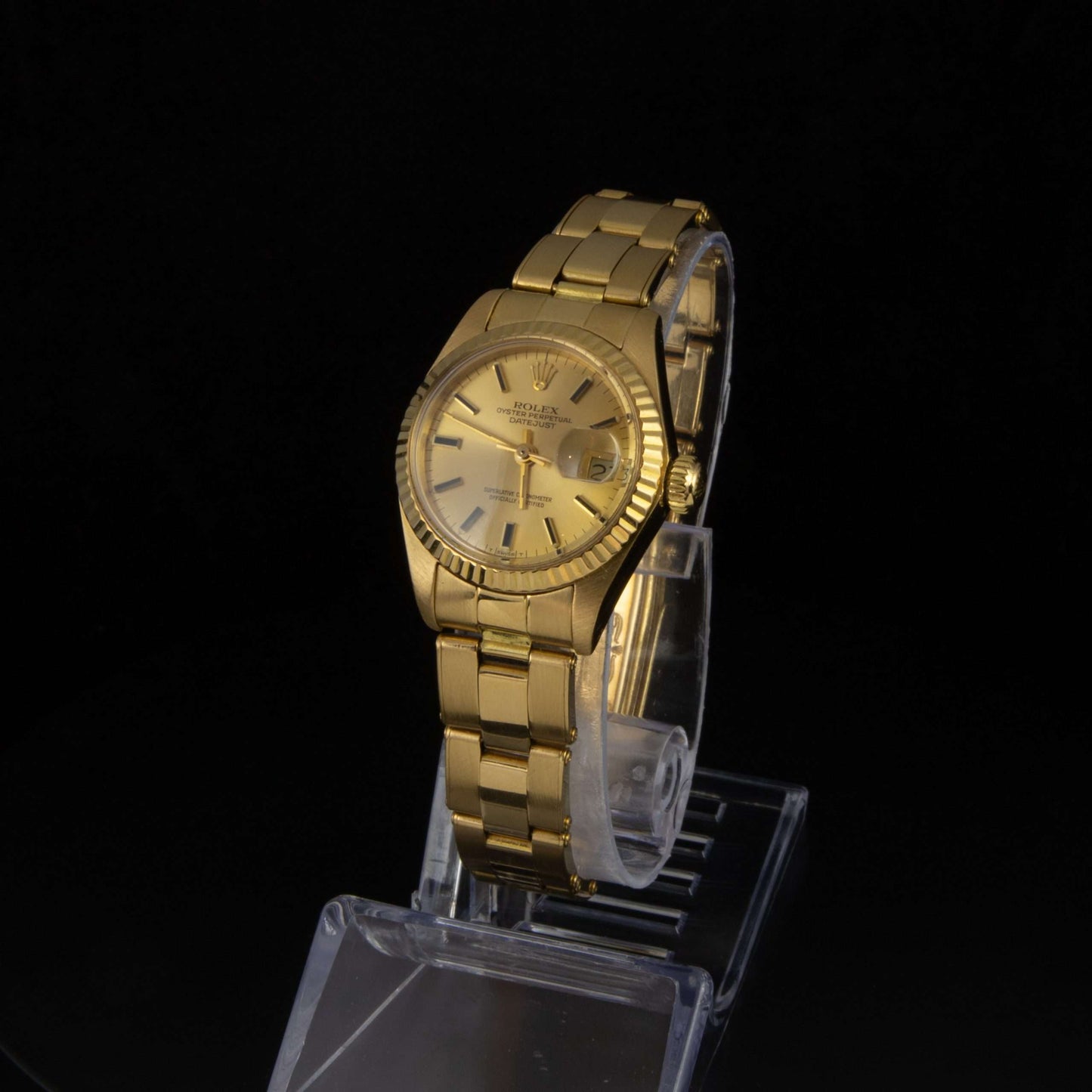 Rolex Oyster Perpetual Datejust Automático calibre 6917 de 26mm, Oro Amarillo 18k del año 1980. Caja y documentación.