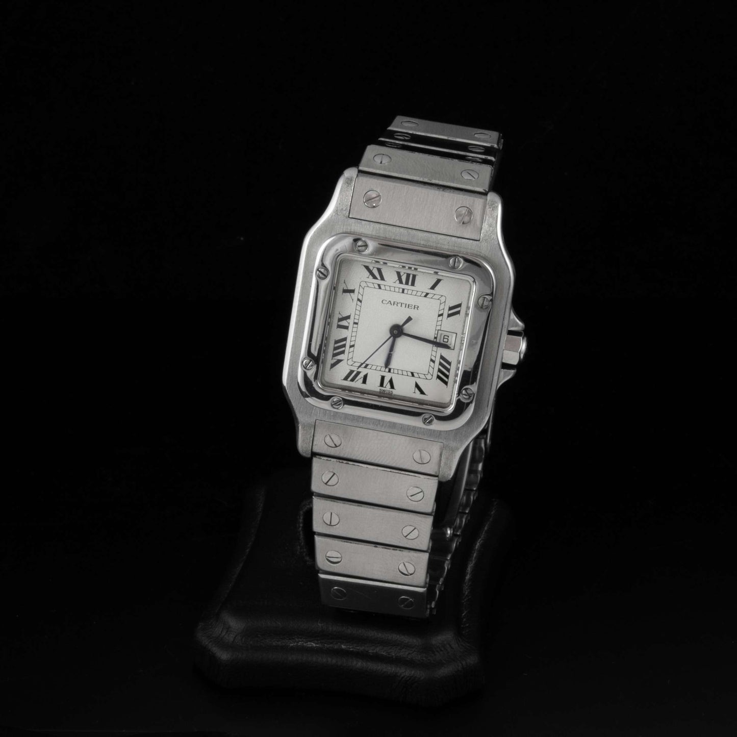 Cartier Santos de 29 mm automático, en acero.