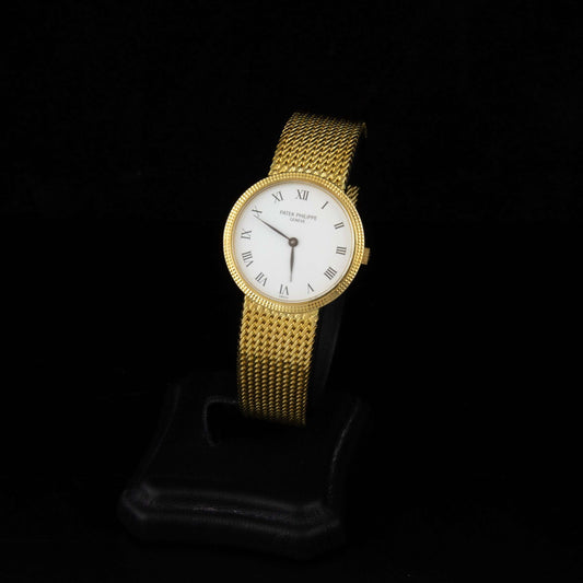 Patek Philippe Calatrava Lady 18k. en oro amarillo, cuarzo de 25mm.