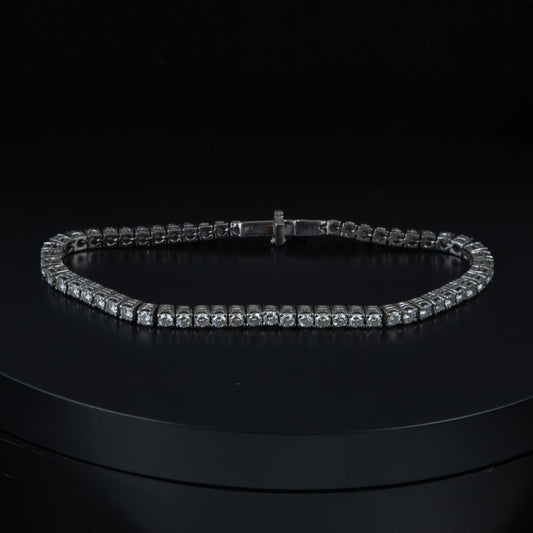 Riviere oro blanco y diamantes.