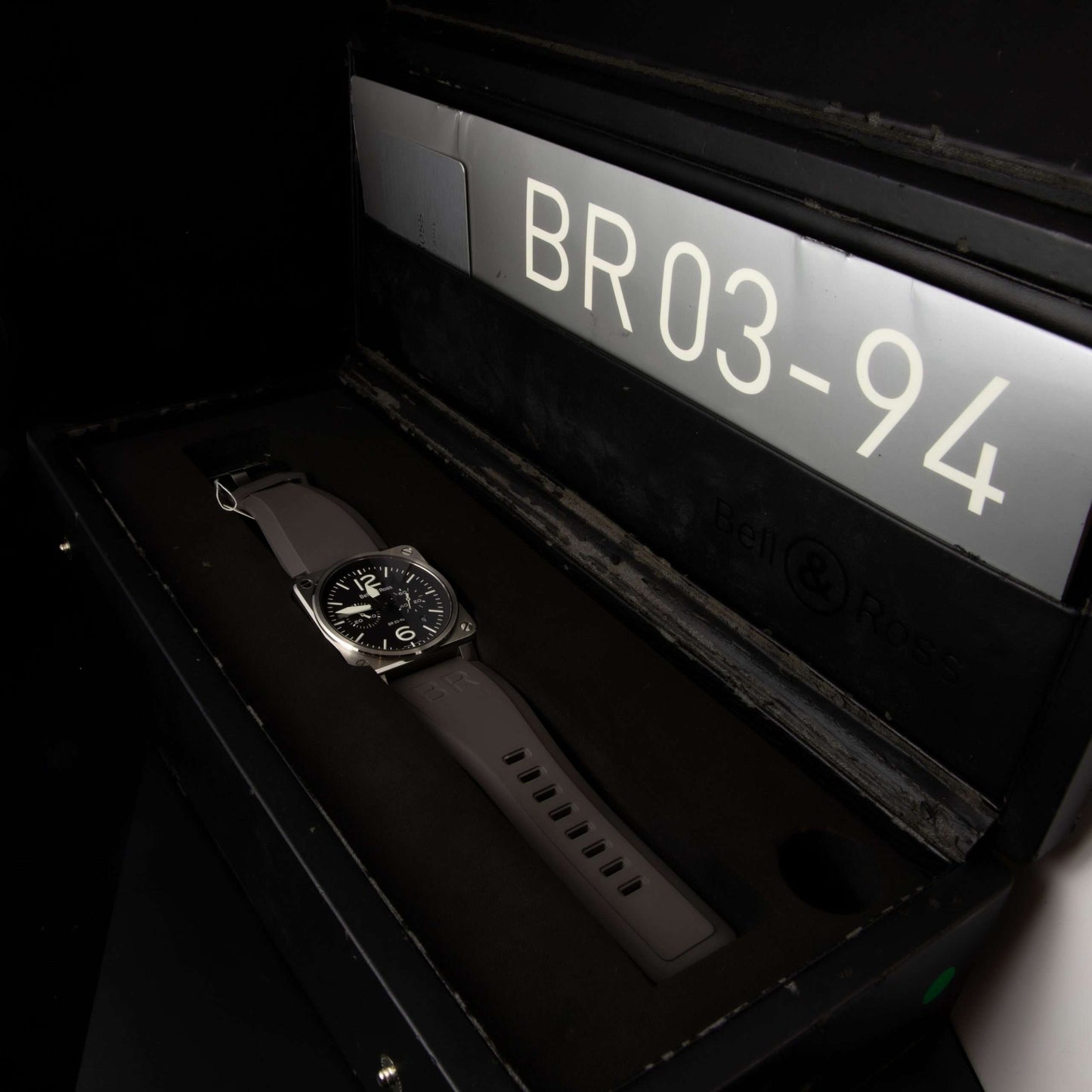 Bell & Ross BR 03-94 Chronograph, automatico, acero. Caja y documentacion.