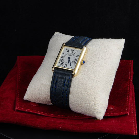 Reloj Cartier Tank Vermeil - Cuarzo - Plata