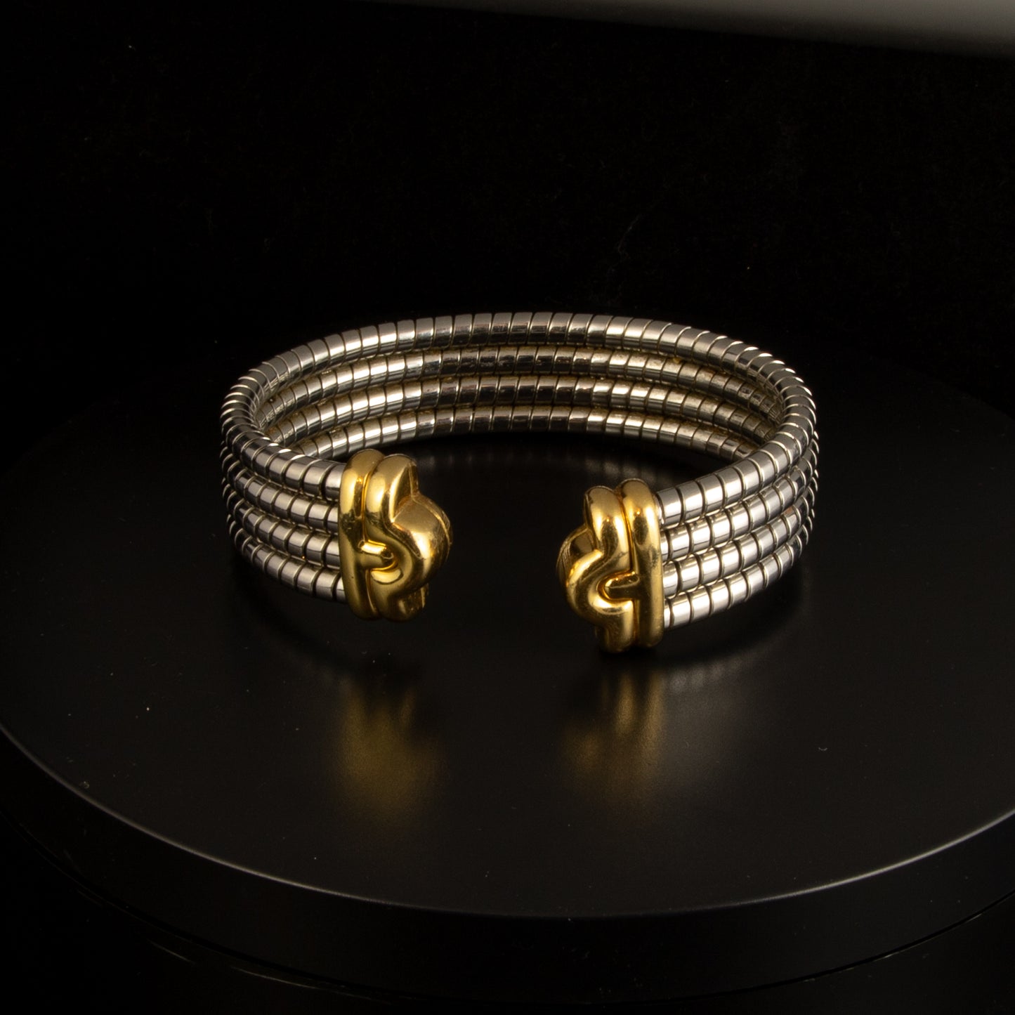 Pulsera Bulgari en acero y oro. Parentesi BVLGARI.