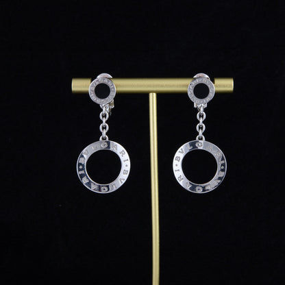 Pendientes Bulgari Bvlgari en oro blanco y onix.